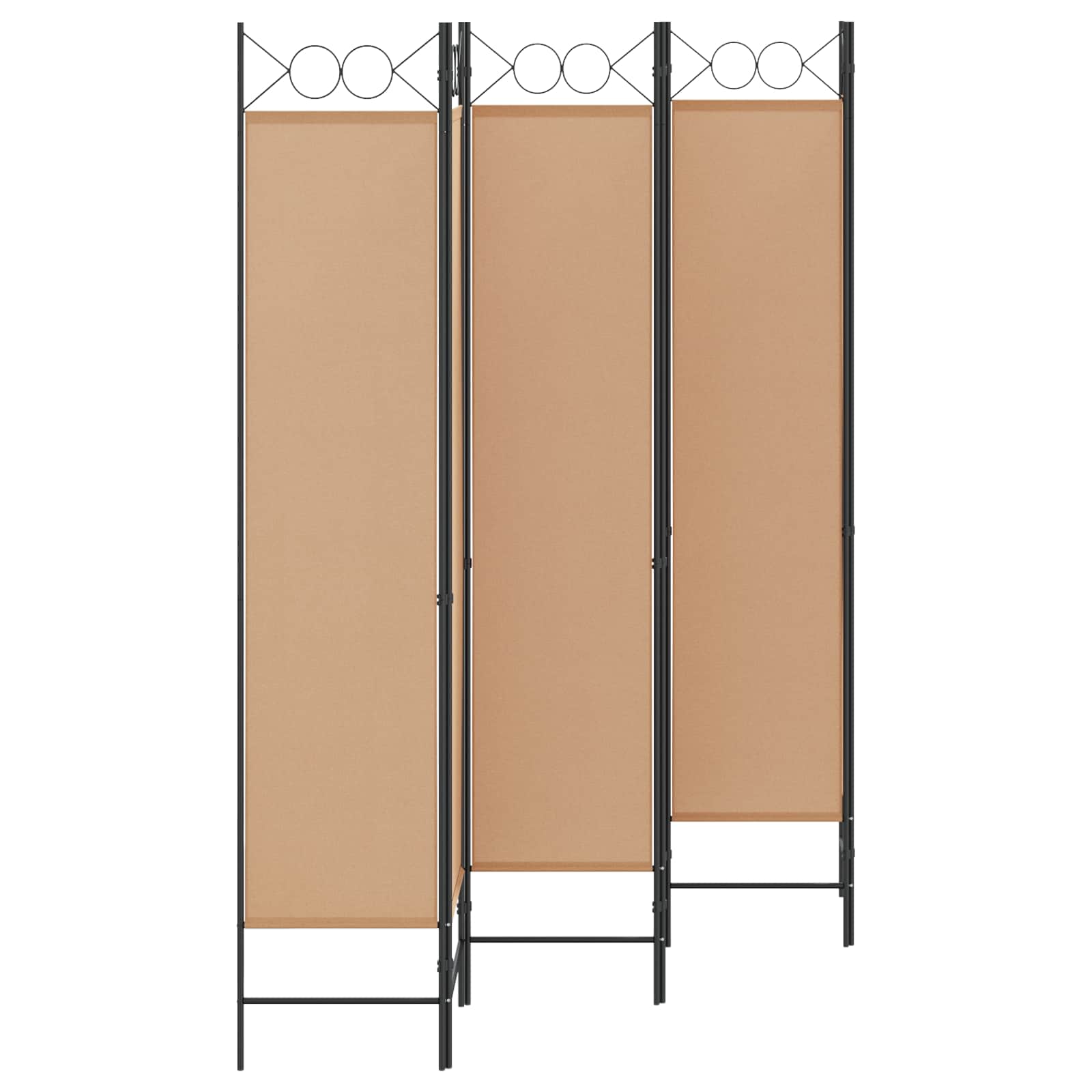 3-teiliger Raumteiler Beige 120 x 200 cm Stoff