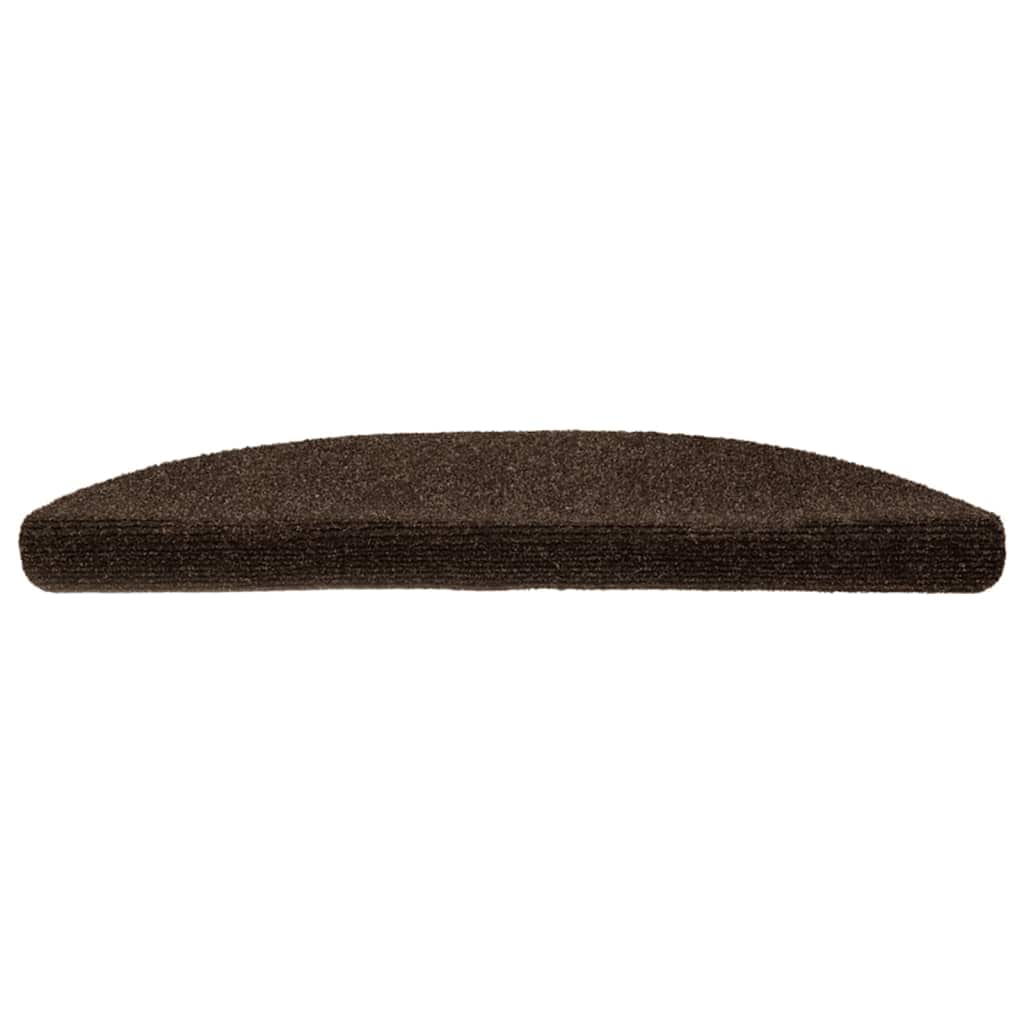 Stufenmatten Selbstklebend 15 Stk. 56x17x3 cm Hellbraun Halbrund