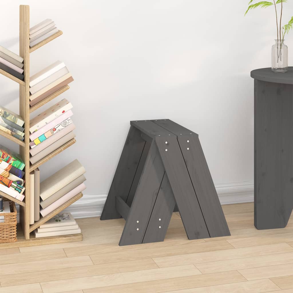 Hocker 2 Stk. 40x40x45 cm Massivholz Kiefer