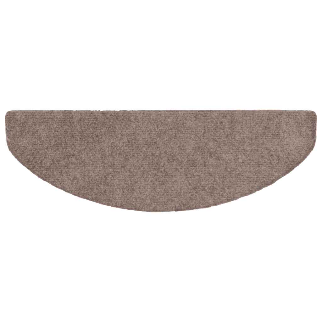 Stufenmatten Selbstklebend 15 Stk. 56x17x3 cm Hellbraun Halbrund