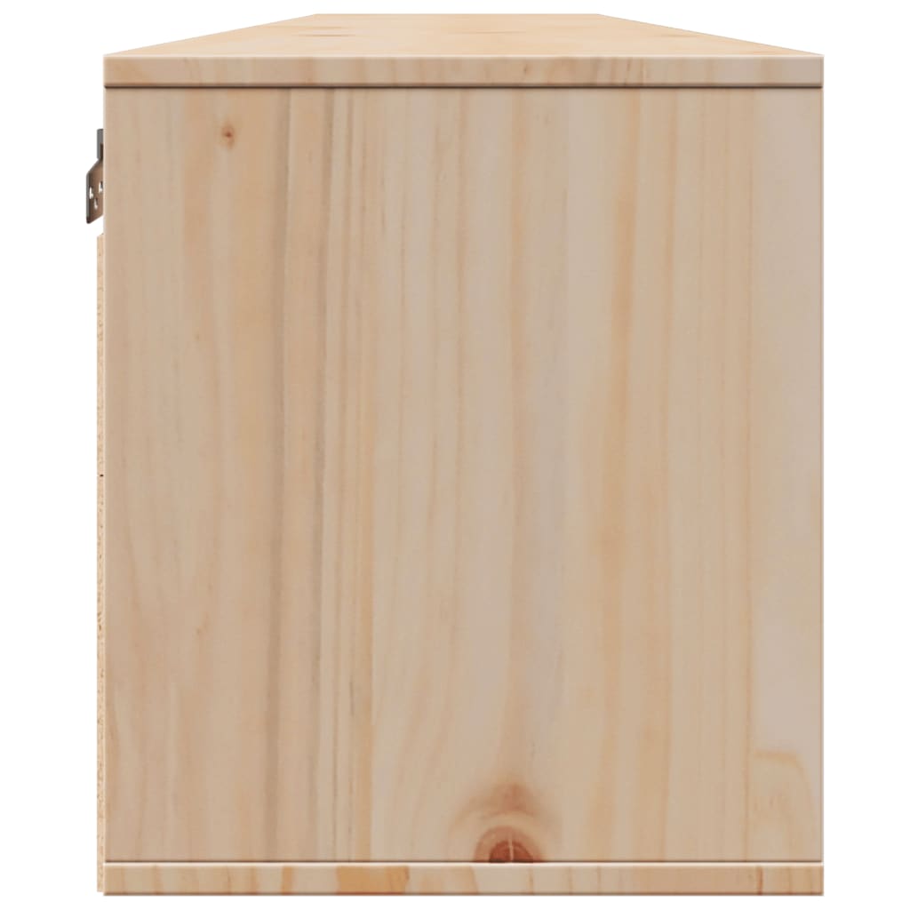 Wandschrank 100x30x35 cm Massivholz Kiefer