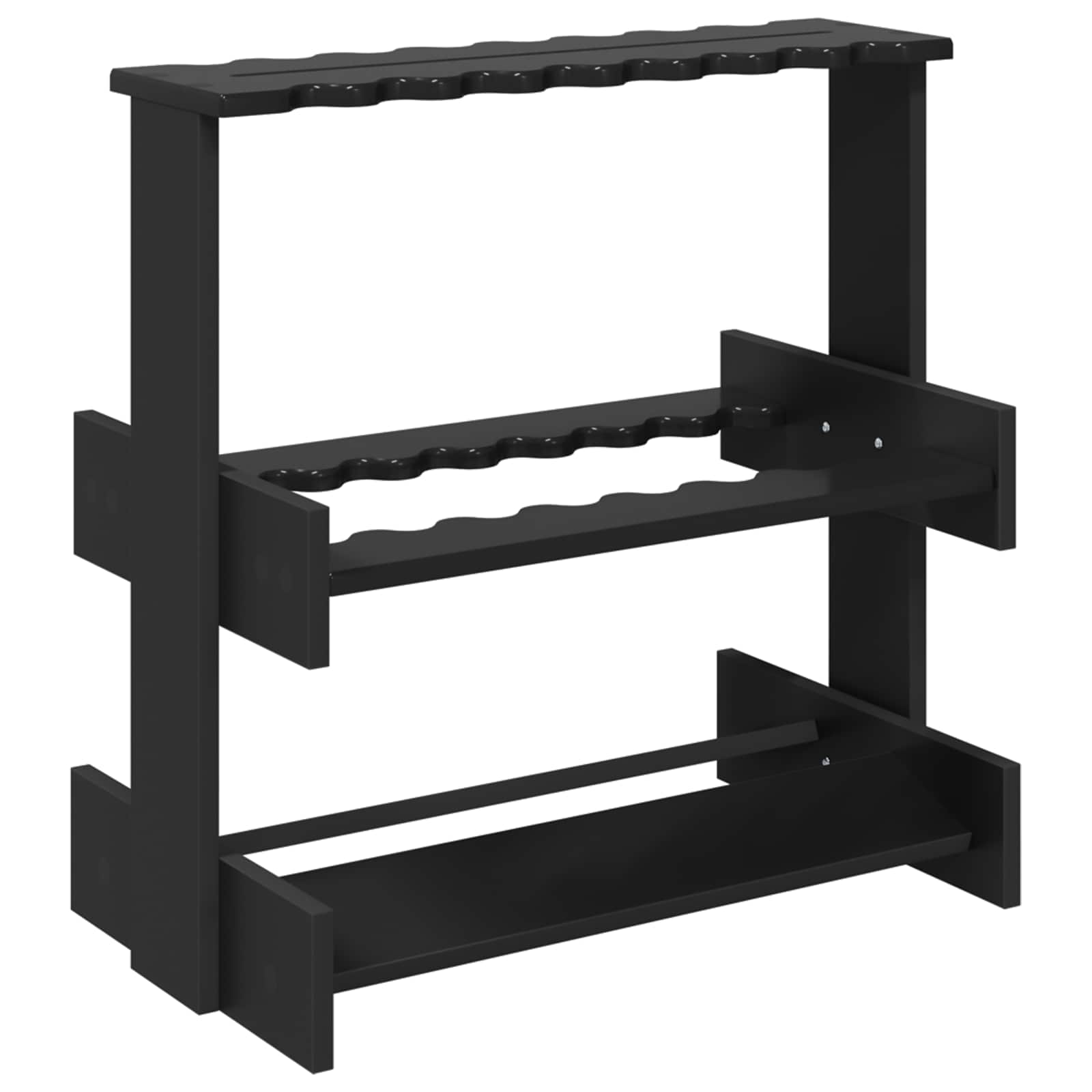 Billardqueue-Ständer Holzwerkstoff 60 x 35 x 60 cm Weiß