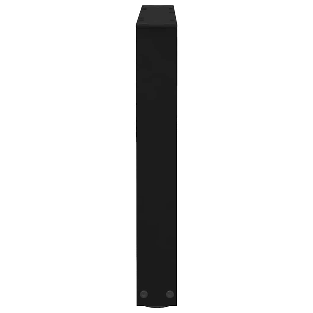 Couchtischbeine V-Form 2 Stück Schwarz 30x(30-31,3) cm Stahl