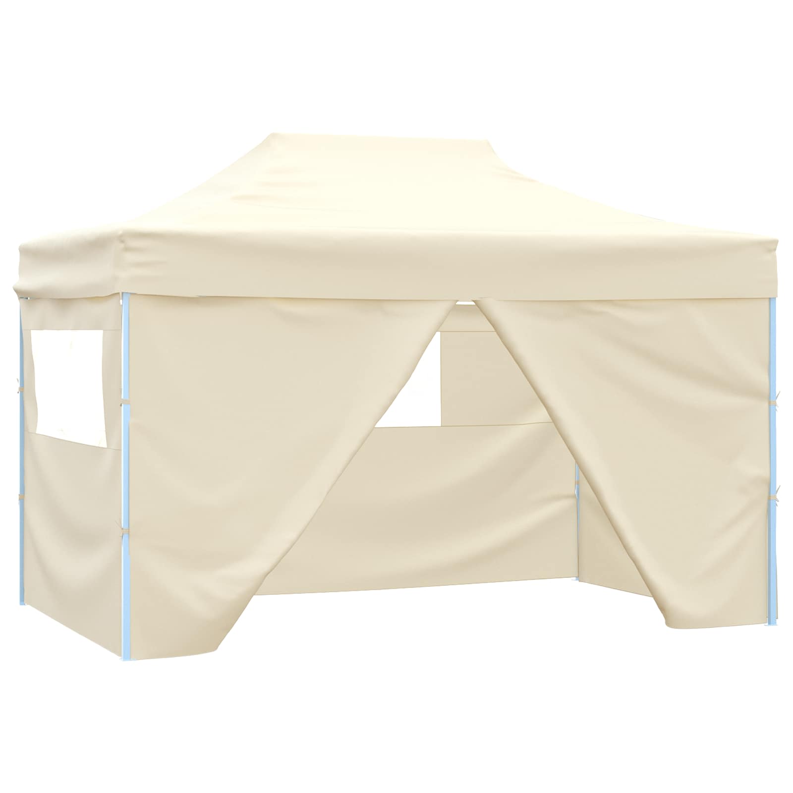 Partyzelt Faltbar Pop-Up Beige 410x279x315 cm