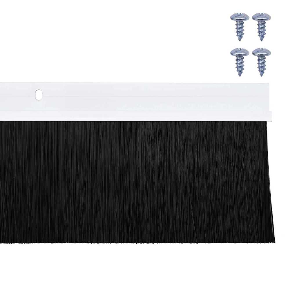 Aufsteck Türbürstendichtungen 2 pcs Braun 100 cm
