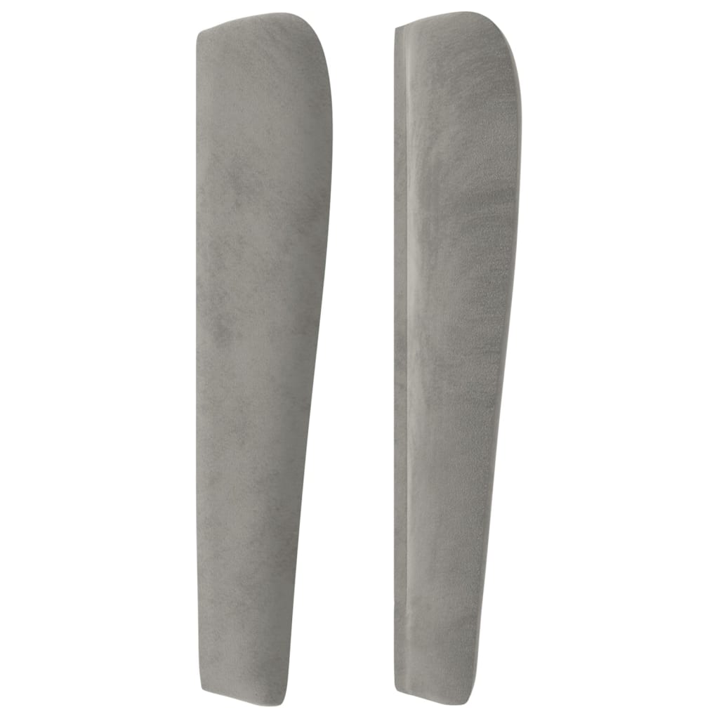 Kopfteil mit Ohren Dunkelblau 93x23x78/88 cm Samt