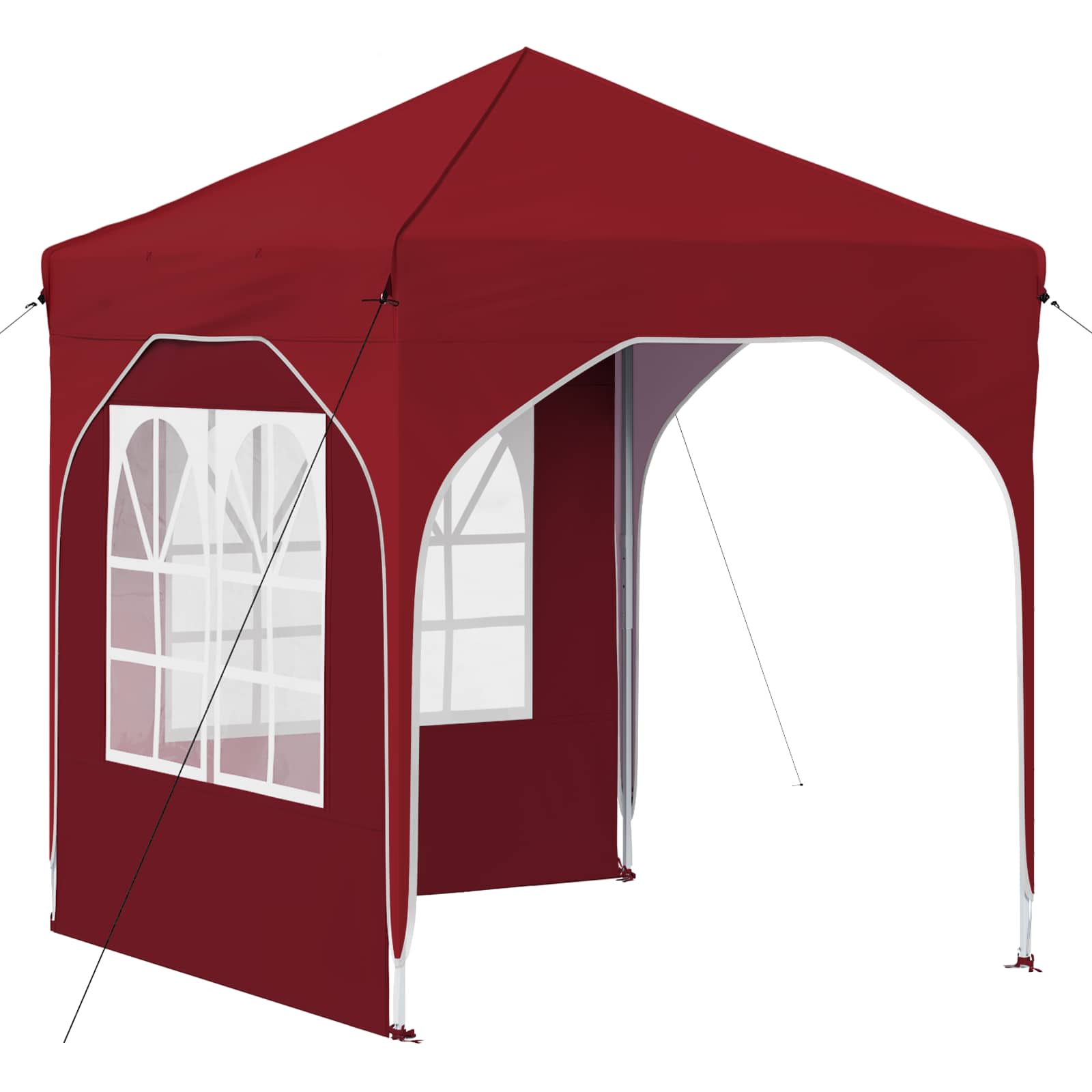 Pop-up Partyzelt 194 x 194 x 245 cm Creme