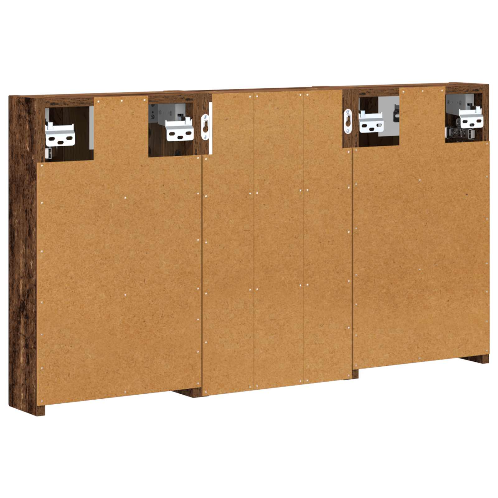 Badezimmerschrank-Set 3 pcs 80 x 10,5 x 50 cm Holzwerkstoff