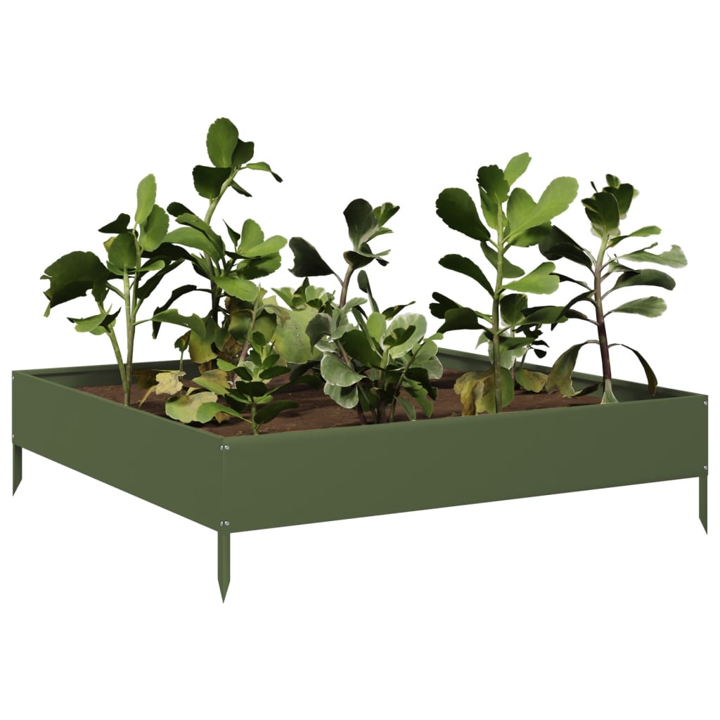 Hochbeet 100x100x18,5 cm Cortenstahl