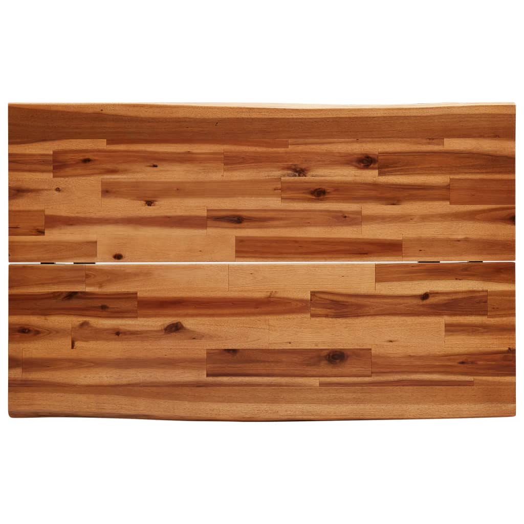 Esstisch Baumkante 140x80x75 cm Massivholz Akazie
