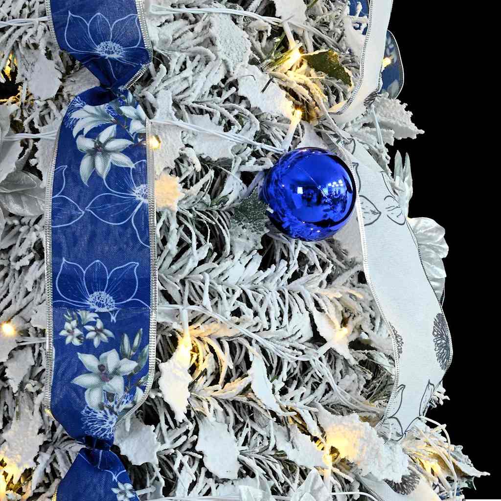 Künstlicher Weihnachtsbaum mit 50 LEDs Weiß 120 cm PVC