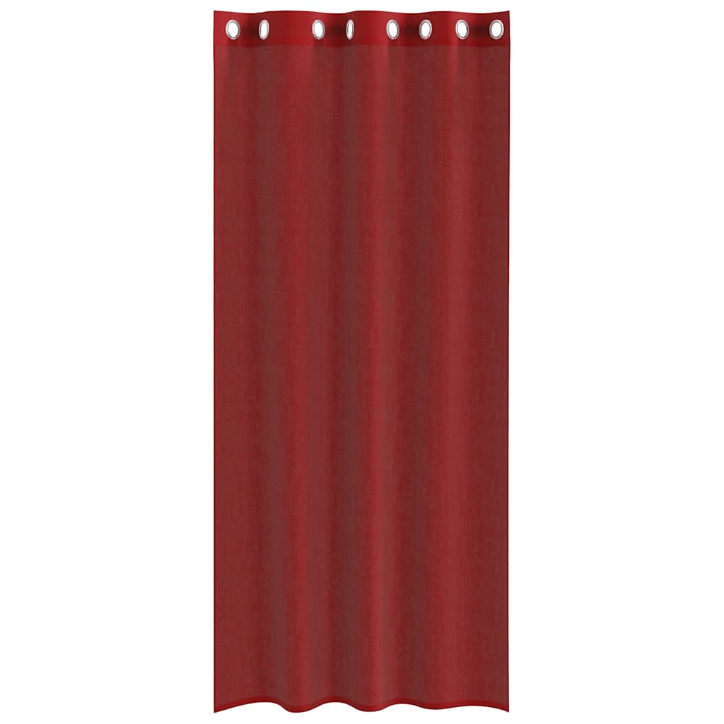 Voile Vorhänge mit Ösen 2 Stk. Apfelgrün 140x140 cm
