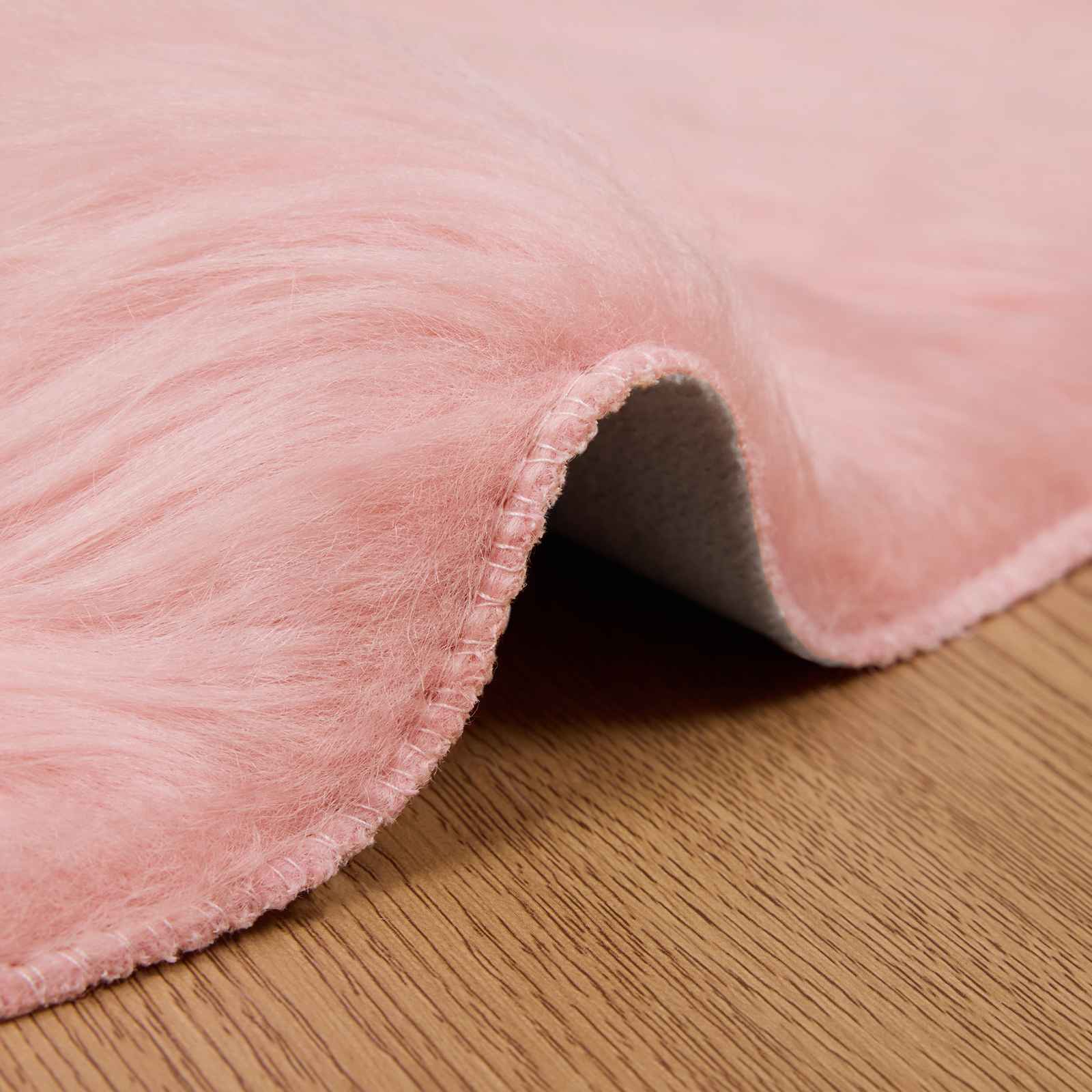 Teppich aus Kunstschaffell TAFALLA Weiß 60 x 110 cm Polyester