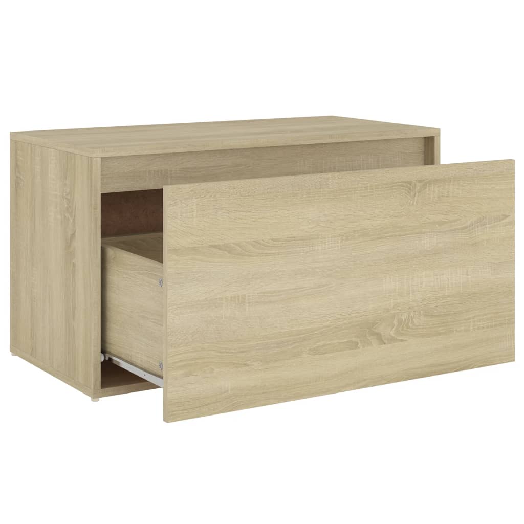 Flurbank 80x40x45 cm Weiß Holzwerkstoff