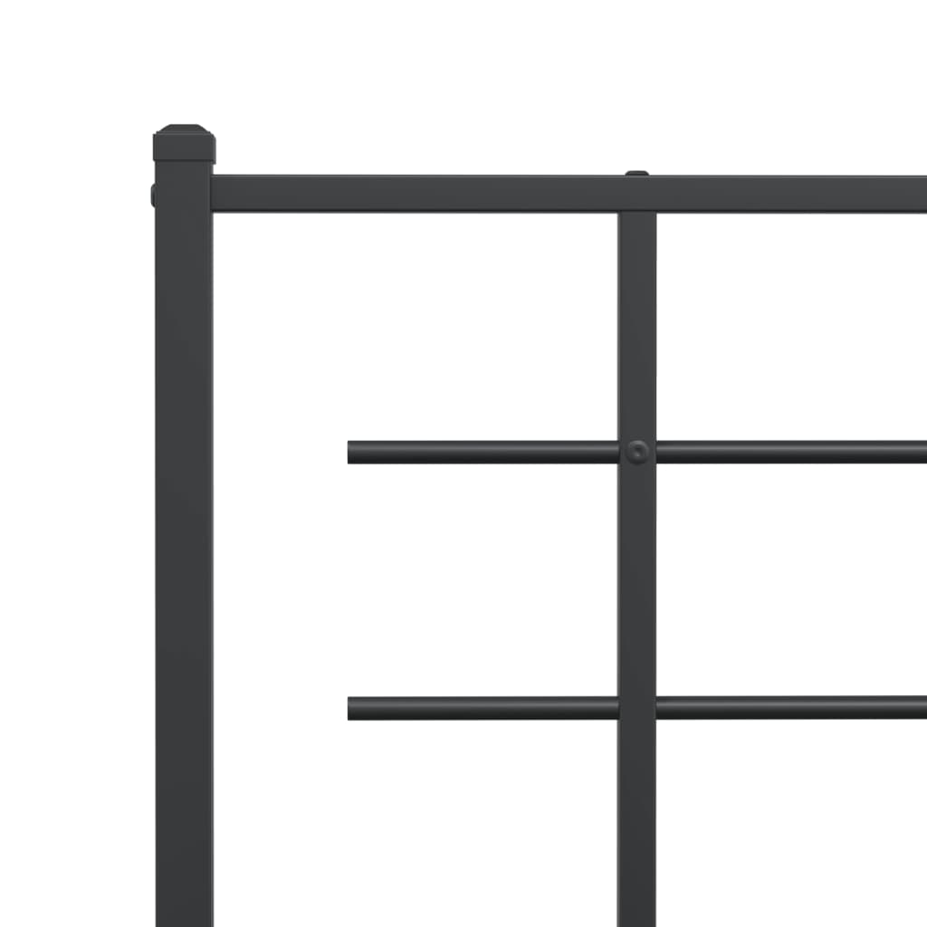 Ersatz-Kopfteil Metall Weiß 100 cm