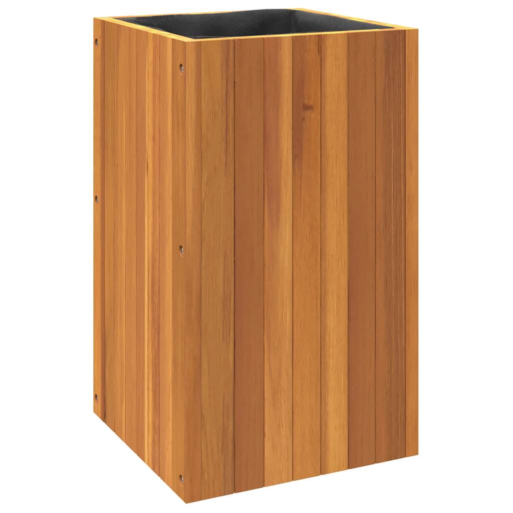 Pflanzkübel 25x25x25 cm Massivholz Akazie