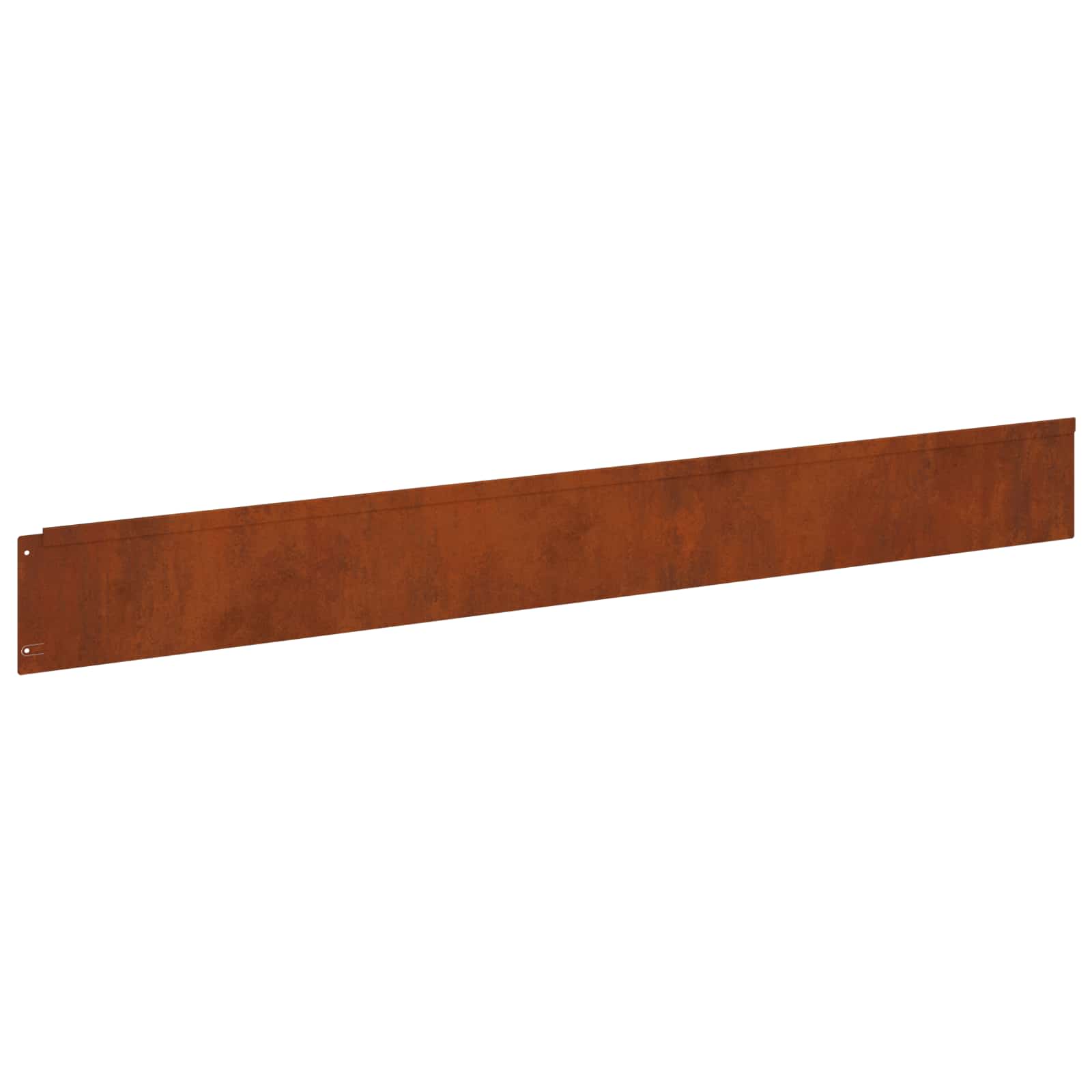 Raseneinfassung 10 pcs 100 x 12 cm Stahl Anthrazit