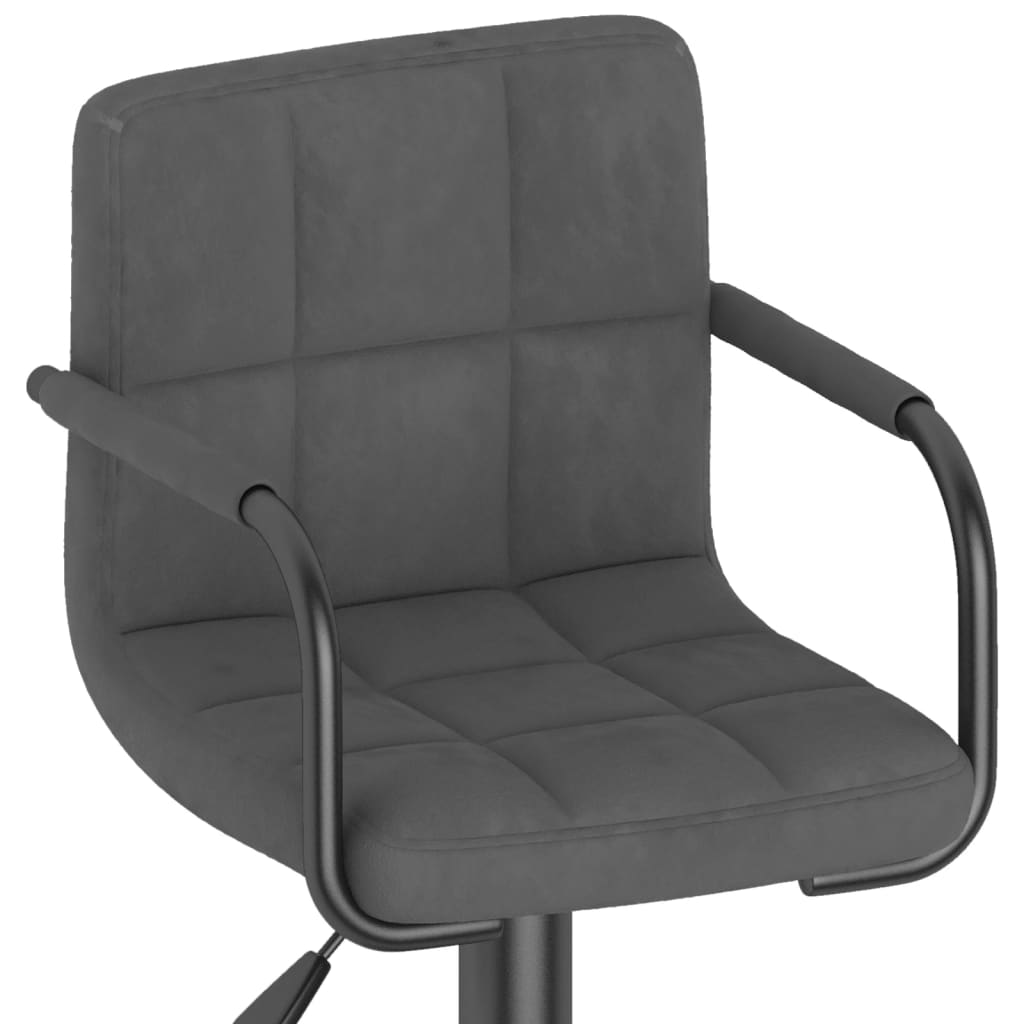 Barhocker 2 Stk. Blau Samt