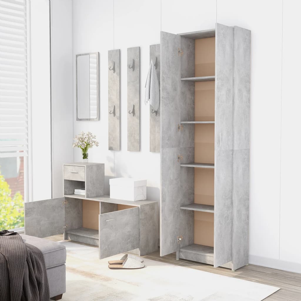 Garderobenschrank Weiß 55x25x189 cm Holzwerkstoff