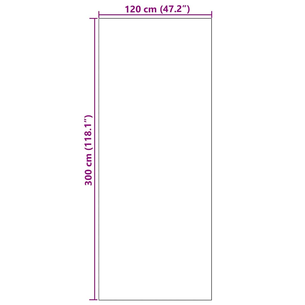 Fußmatte Waschbar Anthrazit 120x180 cm