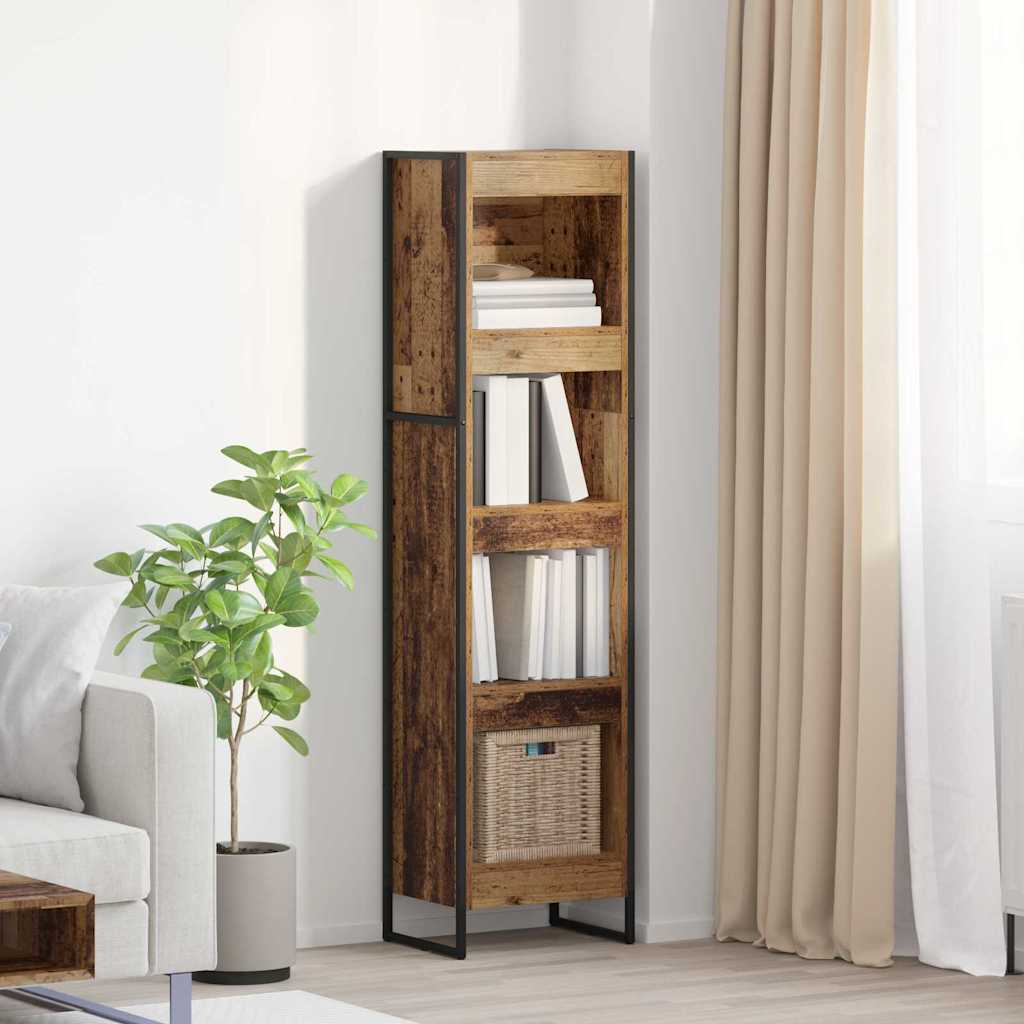 Bücherregal 2 pcs Schwarz Eichen-Optik 60 x 30 x 189,5 cm