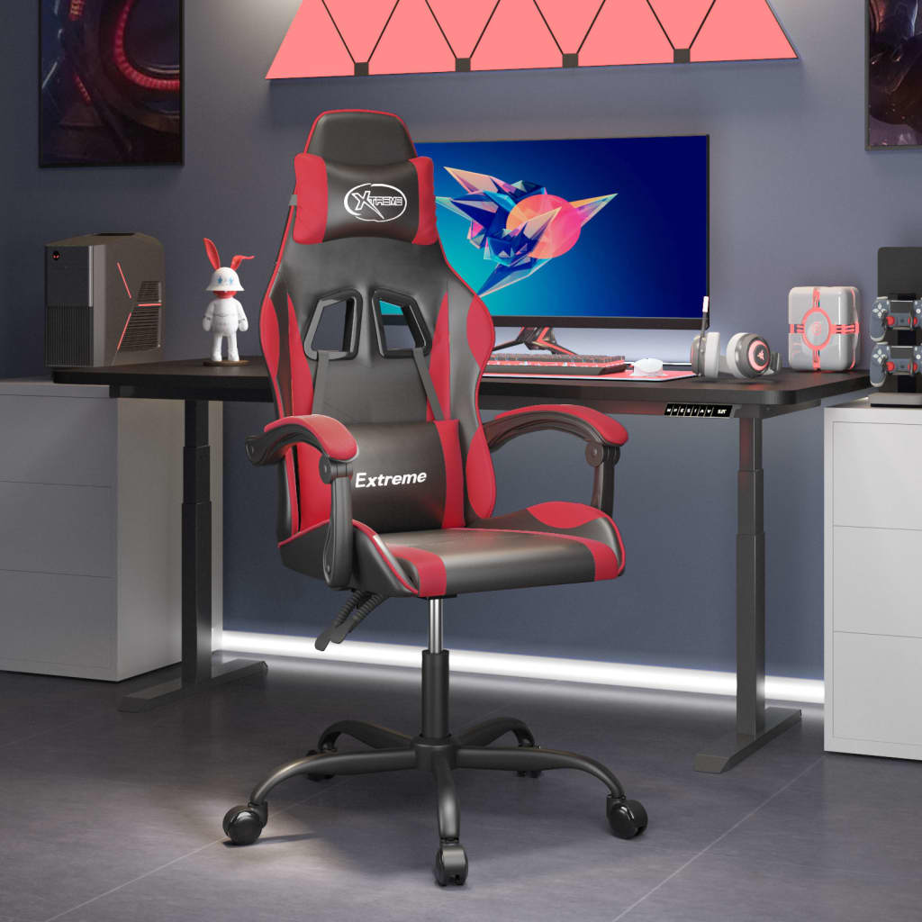 Gaming-Stuhl Schwarz und Golden Kunstleder