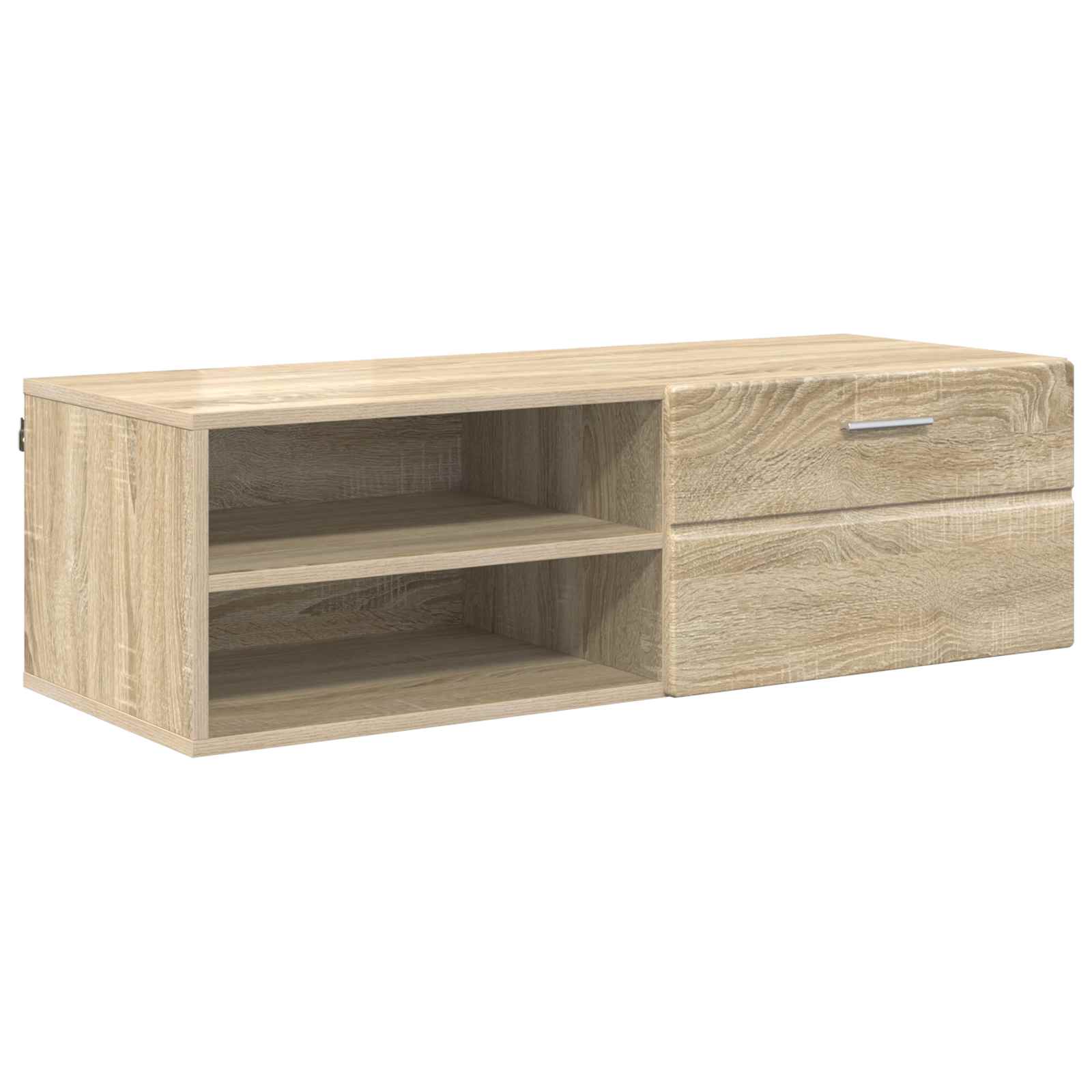 Highboard mit Regal FLORIN Weiß 60 x 35 x 182 cm Holzwerkstoff