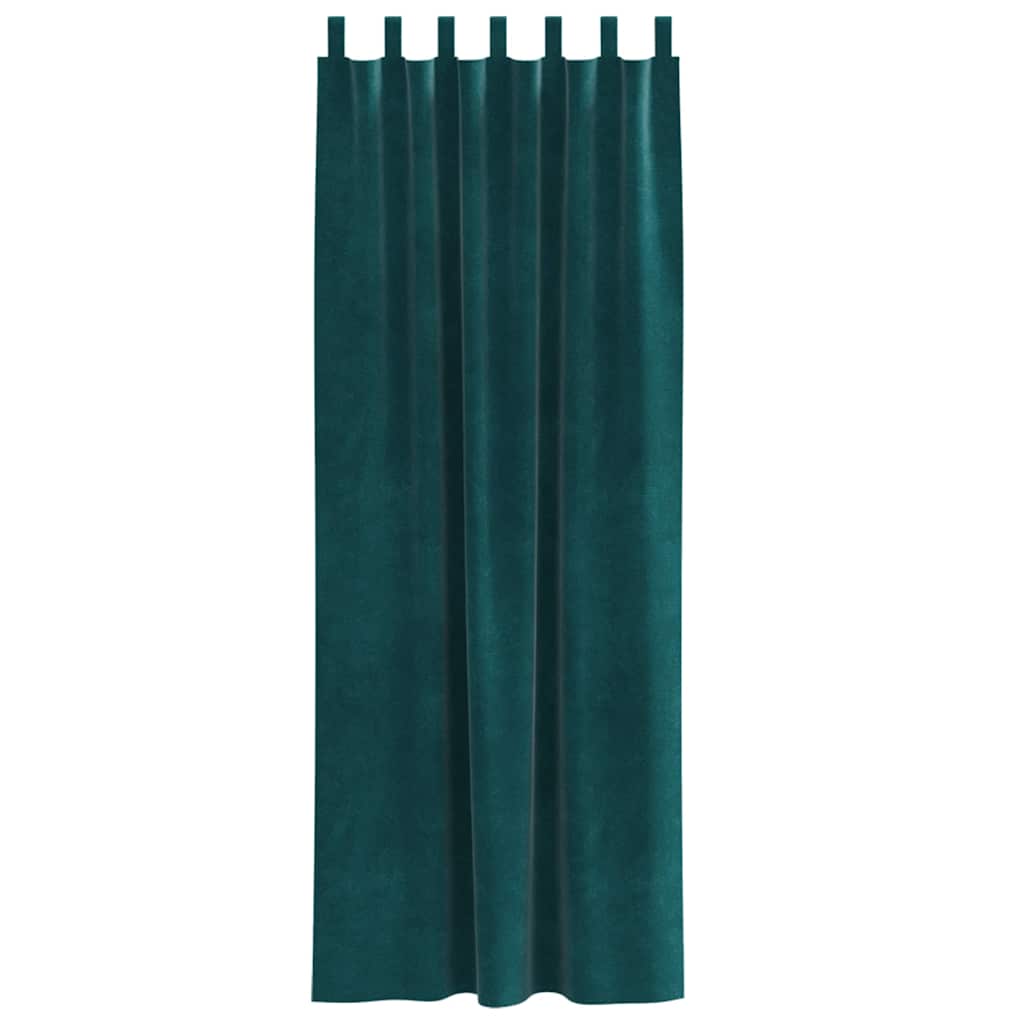 Verdunkelungsvorhänge 2 pcs Schwarz 140 x 140 cm Samt