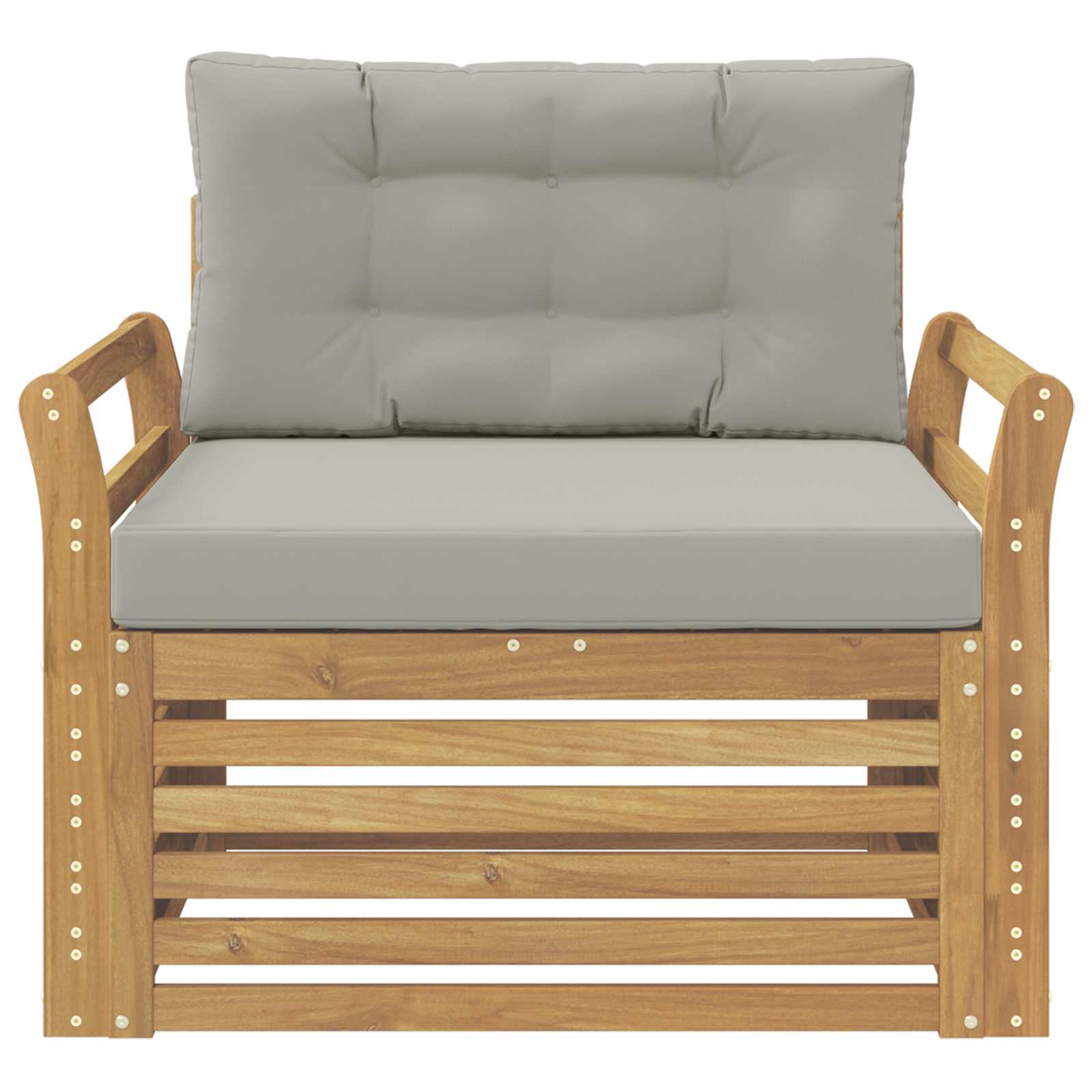 2 Stück Outdoor-Sofa Natur