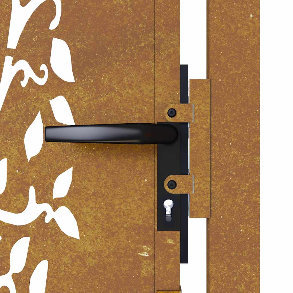 Gartentor 100x75 cm Cortenstahl Baumdesign