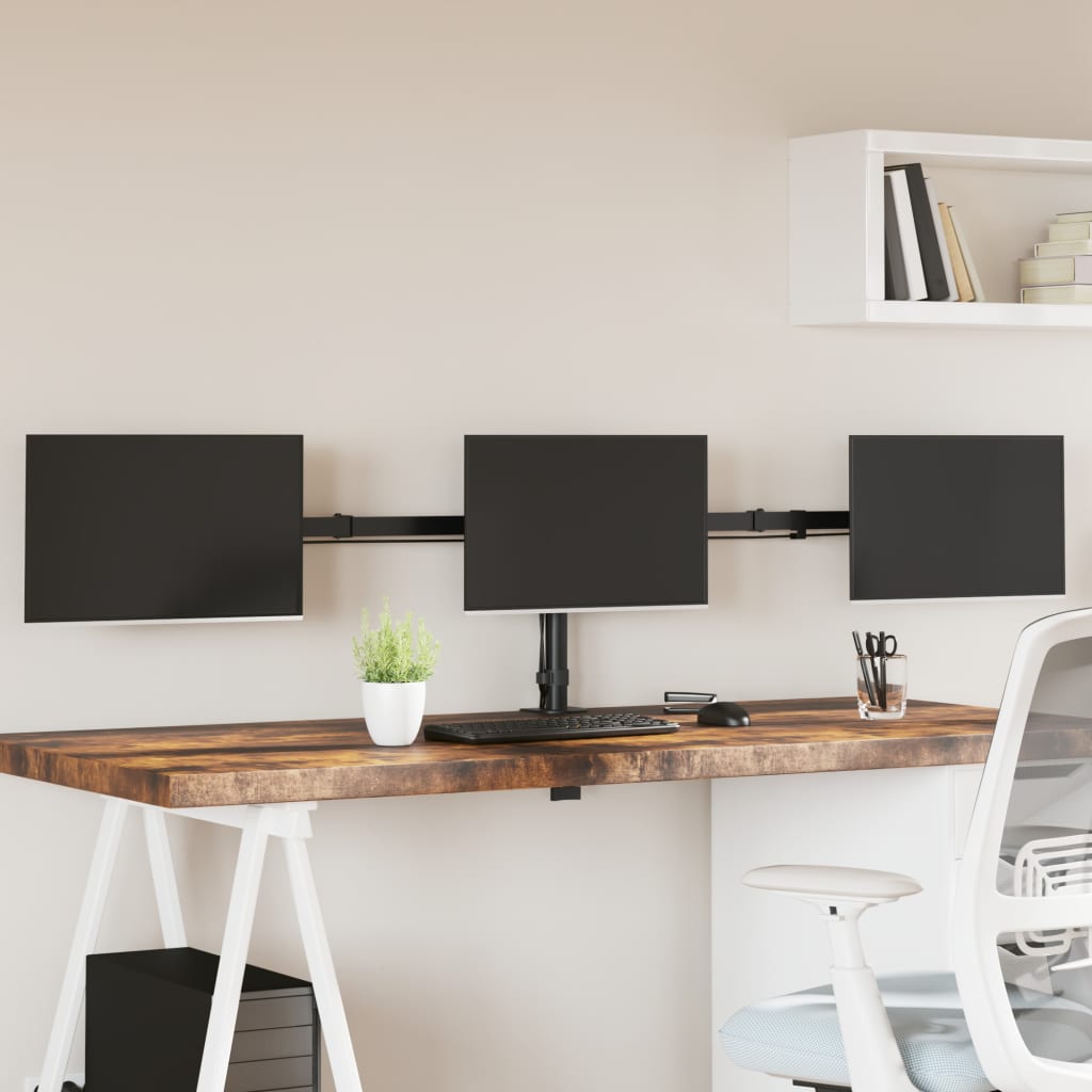 Monitorhalterung Schwarz Stahl VESA 75/100 mm