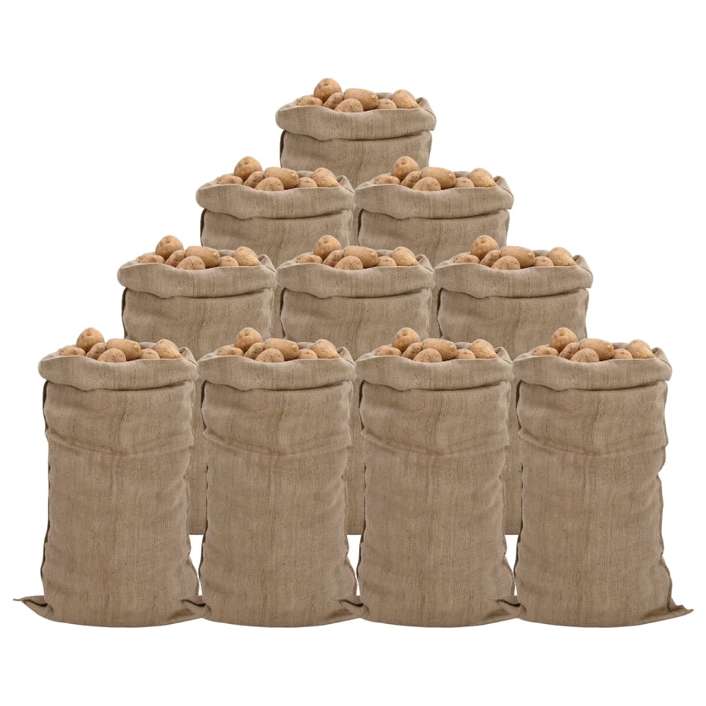 Jutesäcke 5 Stk. 60x105 cm 100% Jute 340 g/m²