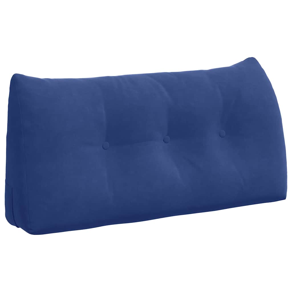 Rückenkissen Blau 45 x 24 x 50 cm Samt