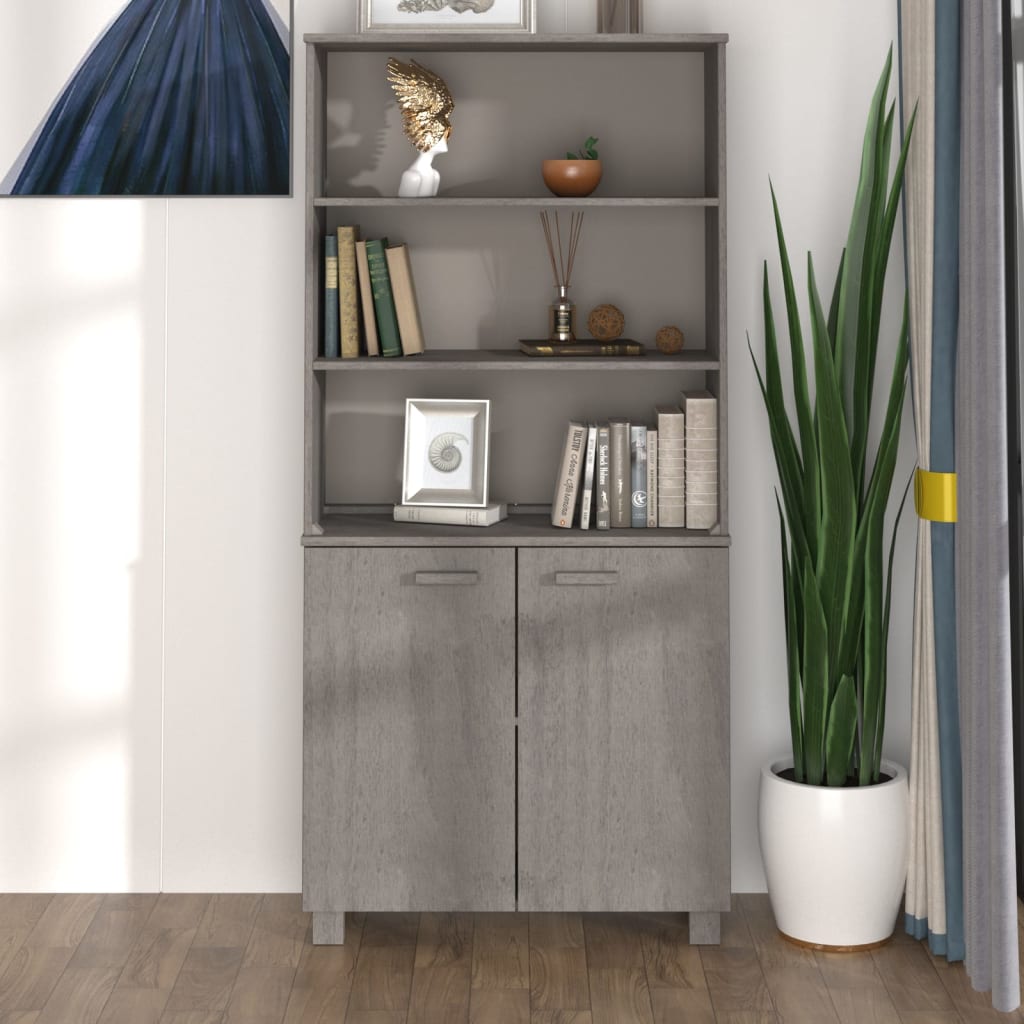Highboard HAMAR Massivholz Kiefer Honigbraun