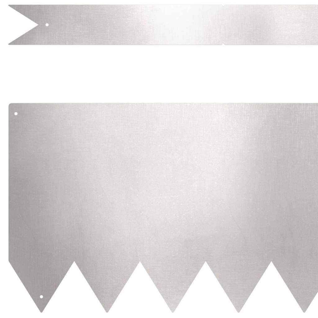 Raseneinfassung 50 pcs Schwarz 100 x 0,05 x 20 cm