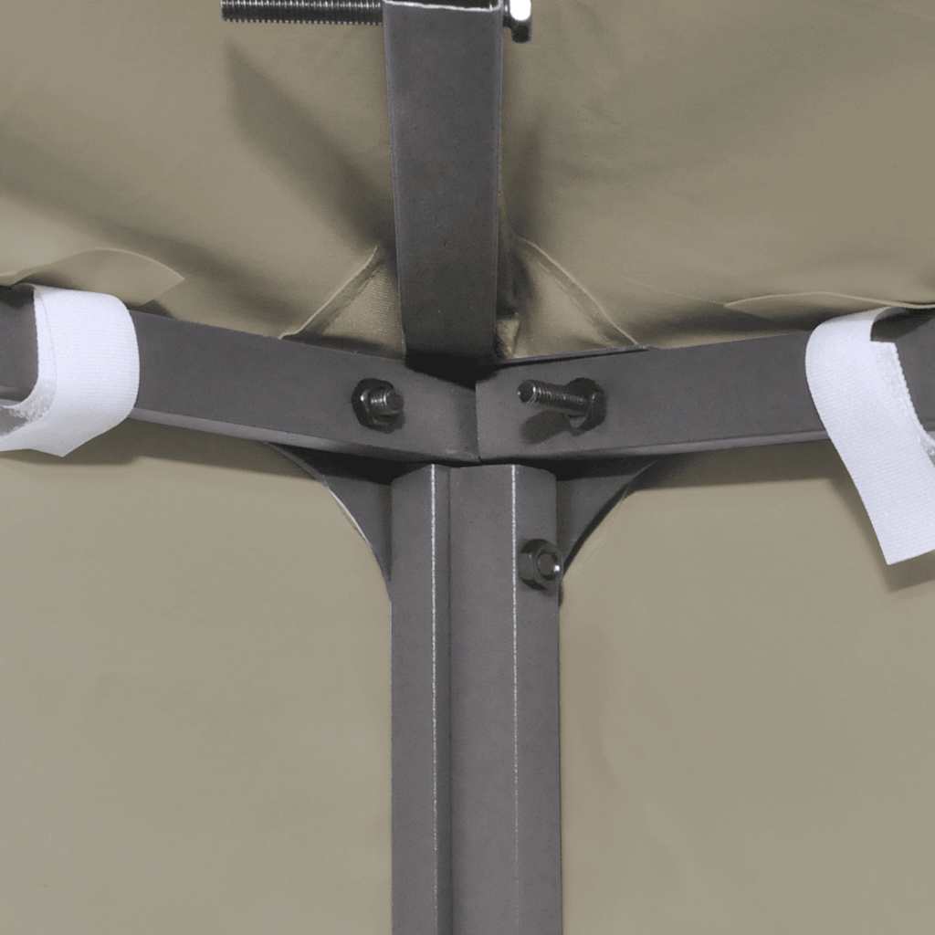 Pavillondach 310 g/m² 4x3 m Cremeweiß