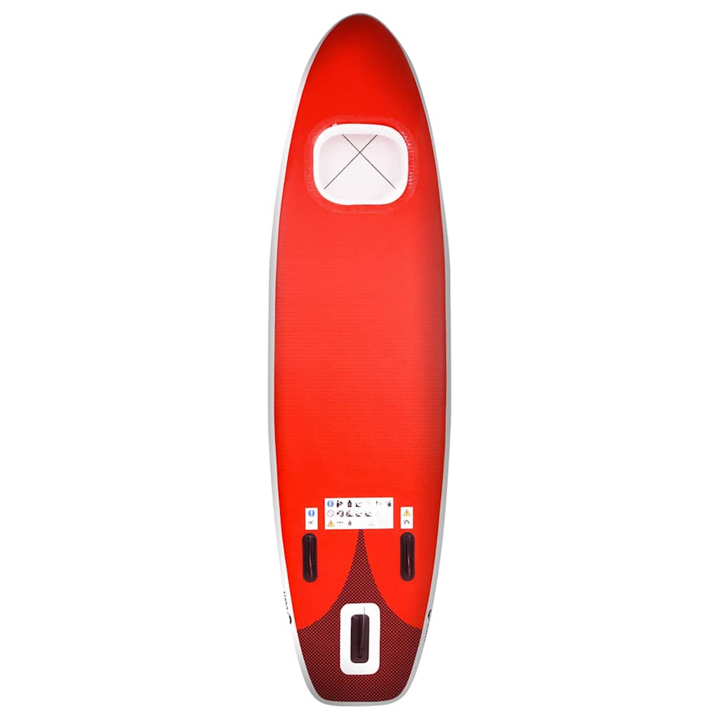 SUP-Board-Set Aufblasbar Blau 300x76x10 cm