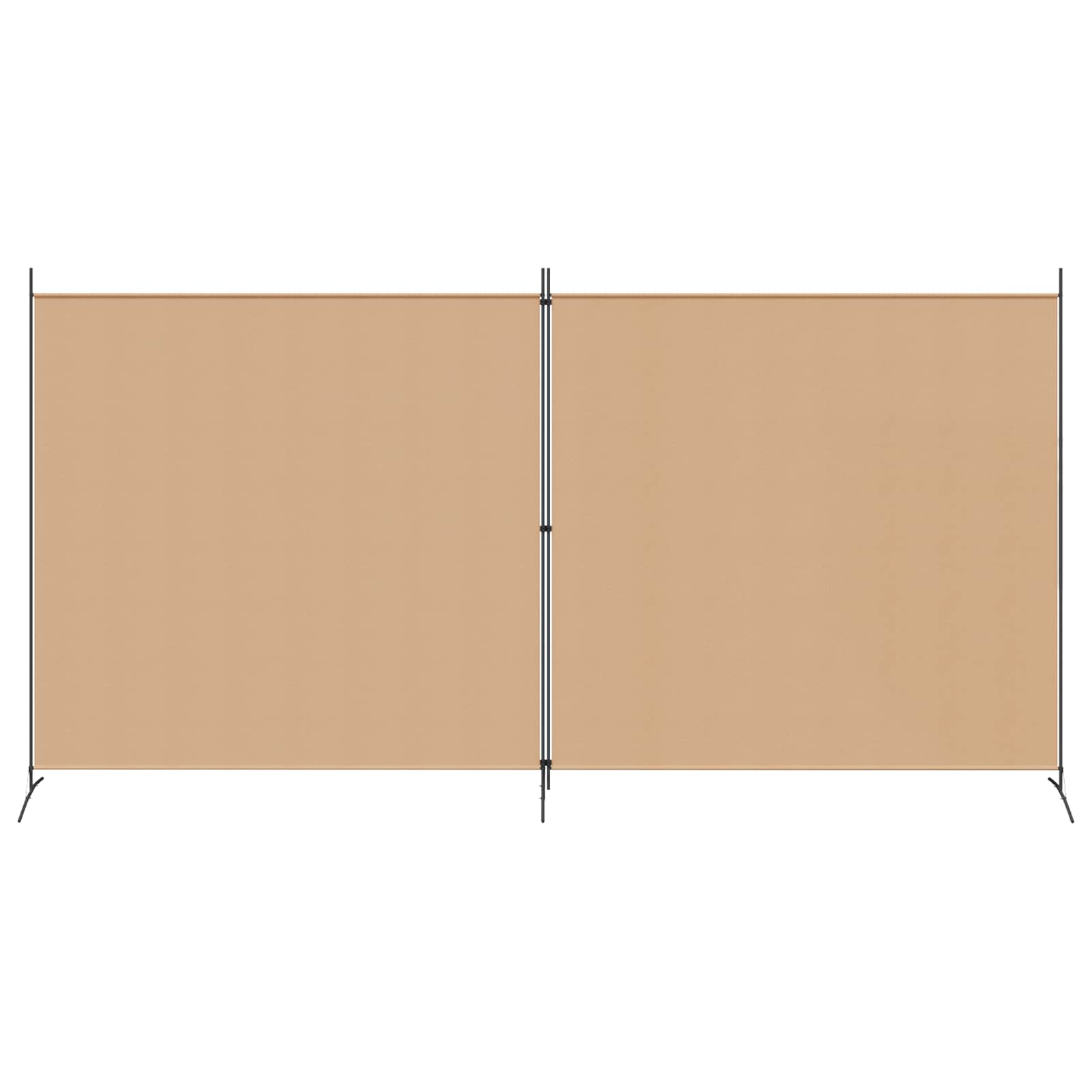 Einzel Panel Raumteiler Beige 175 x 180 cm Stoff