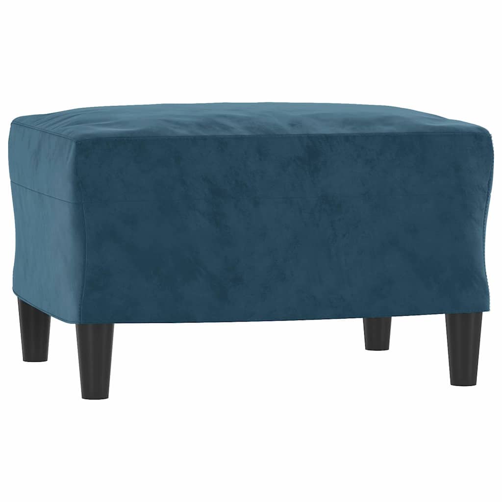 3-Sitzer-Sofa mit Hocker Rosa 180 cm Samt