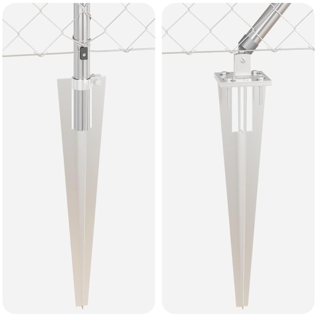 Outdoor Kettenglied-Zaun Erdfixierung 10 x 0,4 m Grün Netz