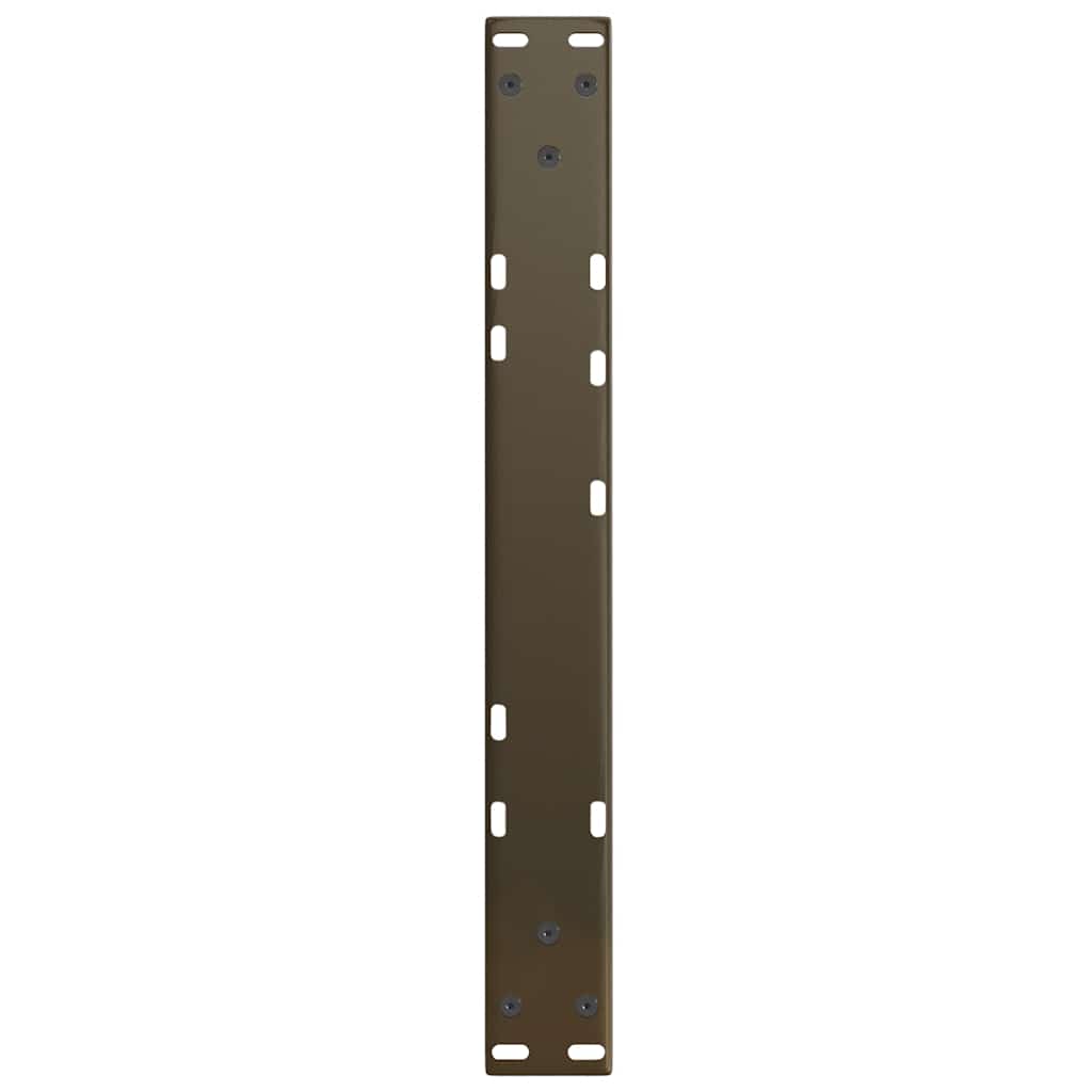 Couchtischbeine V-Form 2 Stück Schwarz 30x(30-31,3) cm Stahl