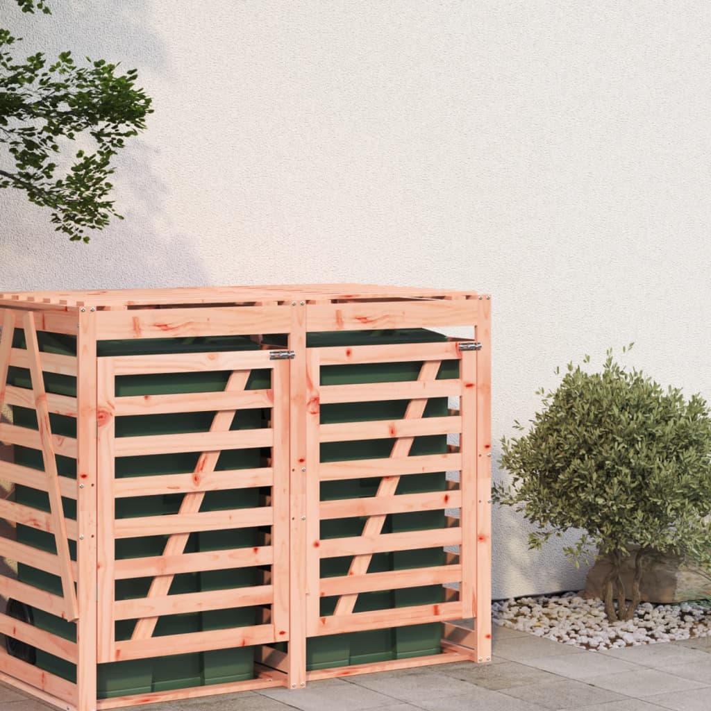 Mülltonnenbox 84x90x128,5 cm Massivholz Kiefer