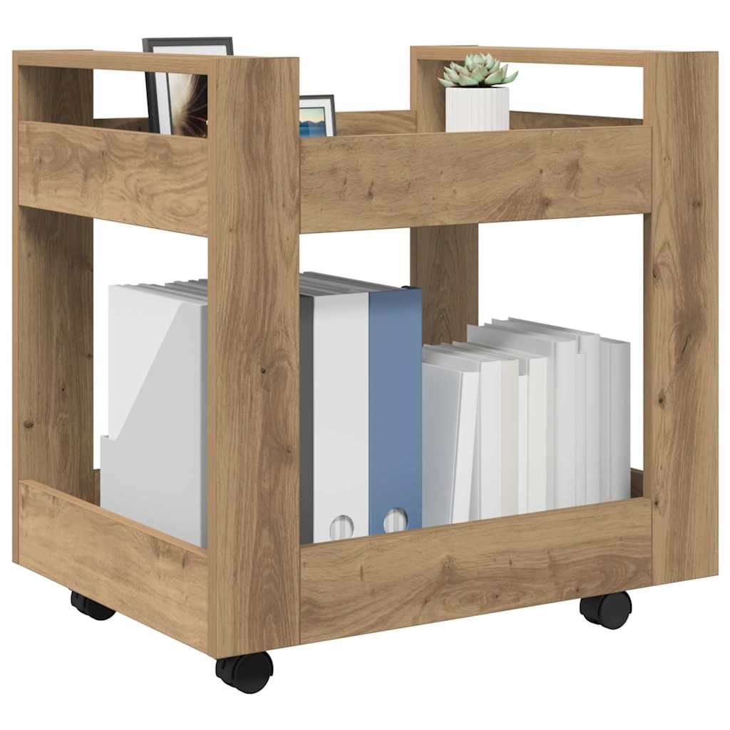 Bürowagen Weiß 60x45x60 cm Holzwerkstoff