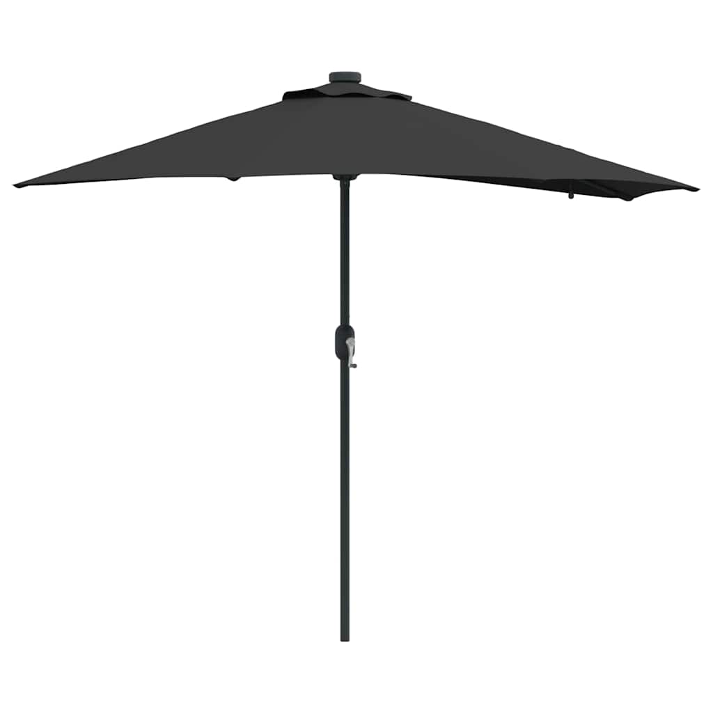 Garten-Sonnenschirm Sand 294 x 150 x 223 cm Polyester und Stahl