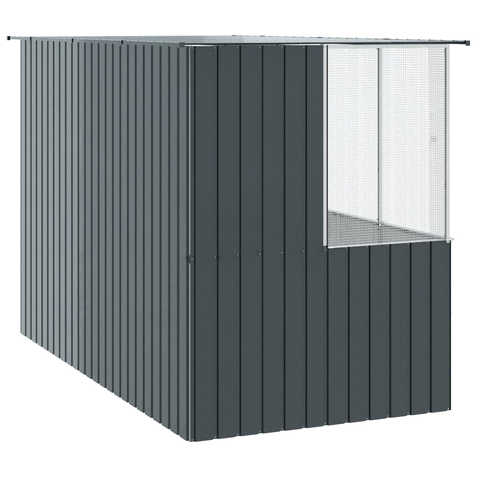 Vogelkäfig Anthrazit 165 x 165 x 200 cm Verzinkter Stahl