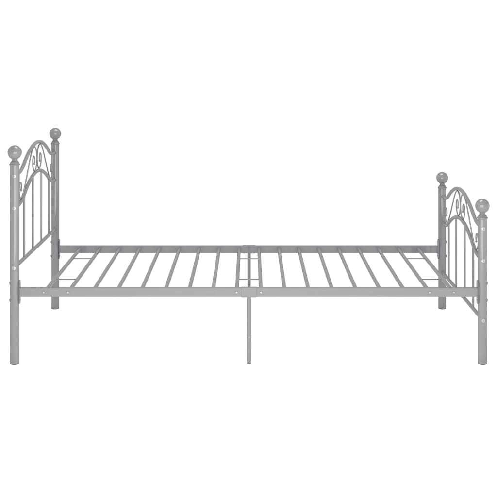 Bett Schwarz Metall 90x200 cm