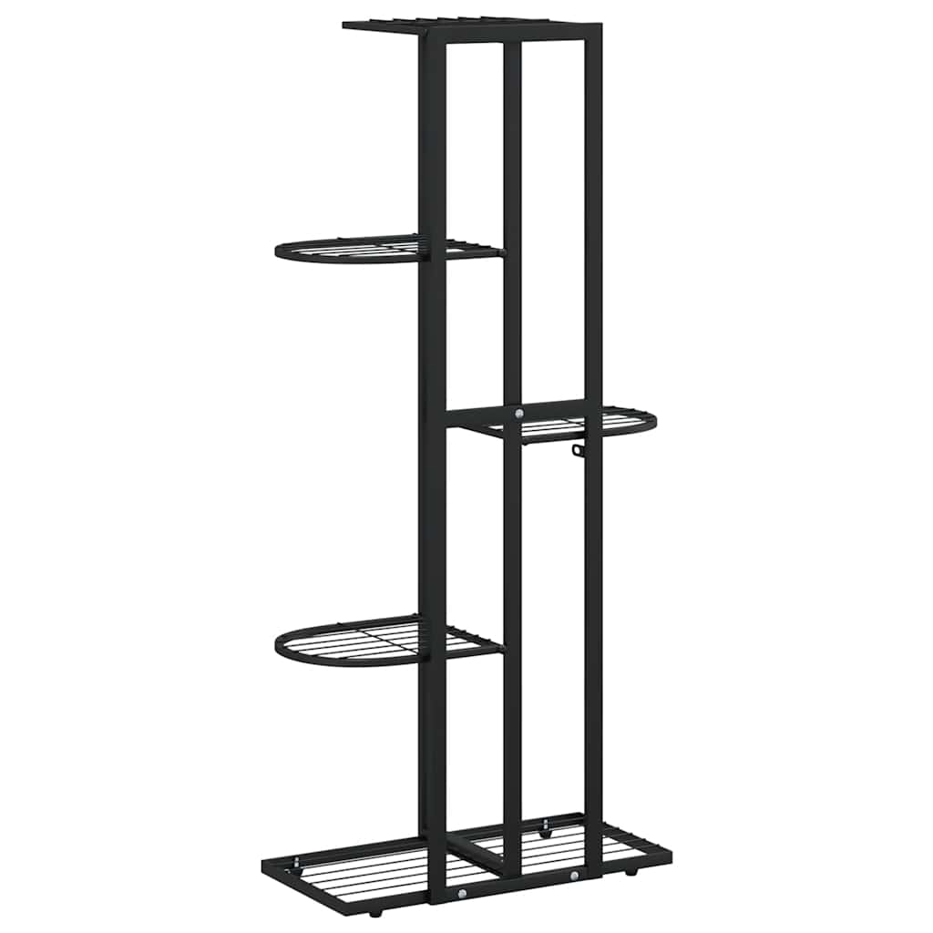Blumenständer 5-Etagen 43x22x98 cm Weiß Metall