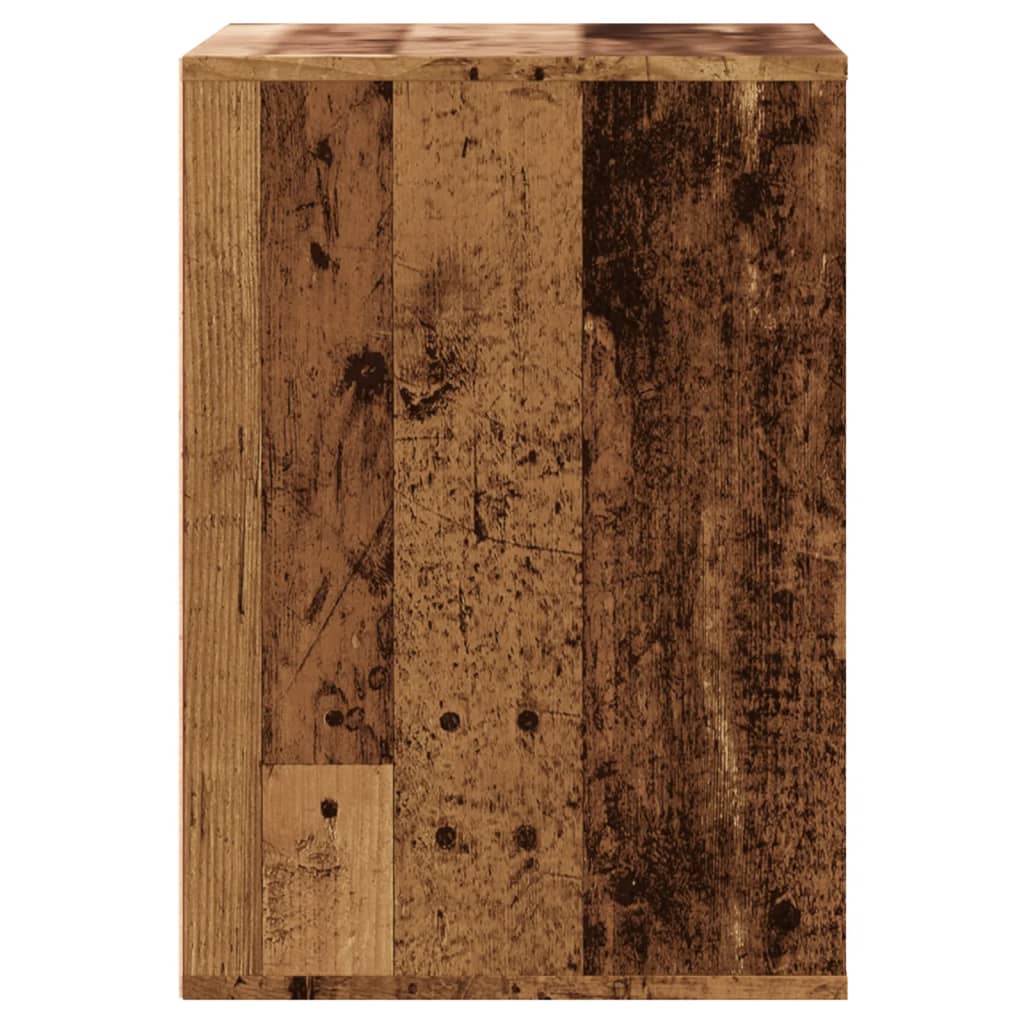 Schubladenschrank Schwarz Eichen-Optik 41 x 40 x 58 cm