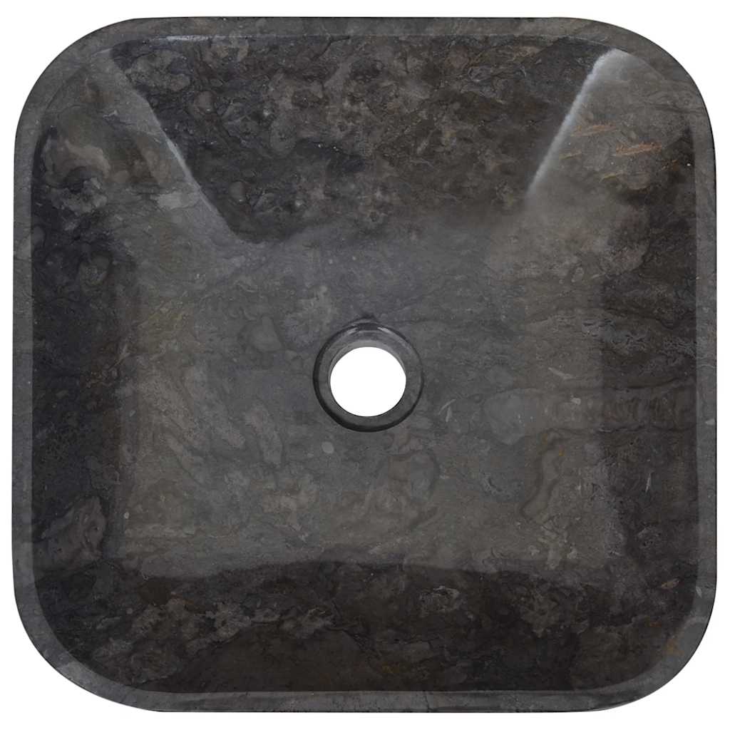 Waschbecken Creme 40x40x10 cm Marmor