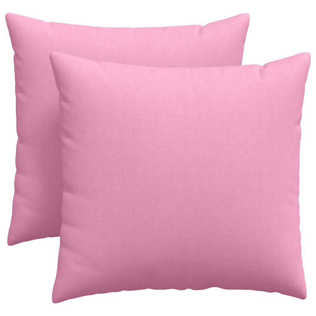 Sofakissen 2 pcs Hellgrau 50 x 30 cm Stoff